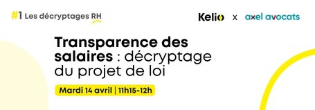 Webinaire pour en savoir plus sur la transparence des salaires