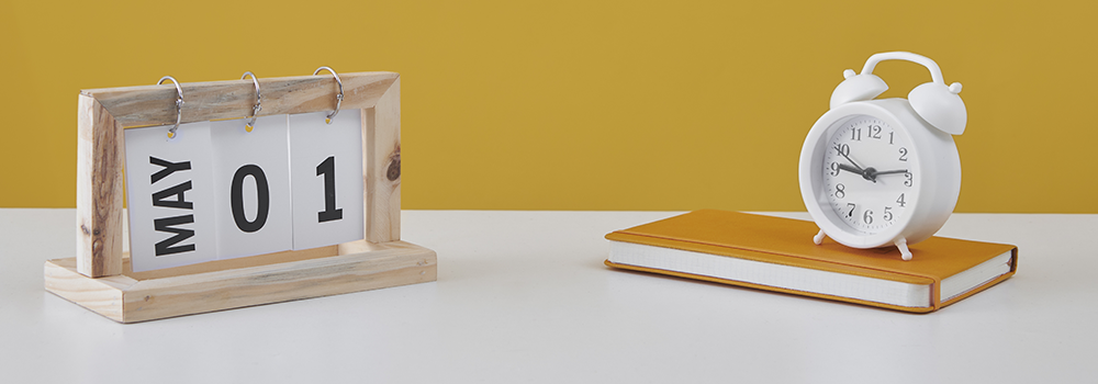 Illustration d'un calendrier avec un jour férié 