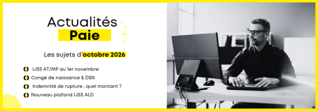 Les actualités paie d'octobre 2026