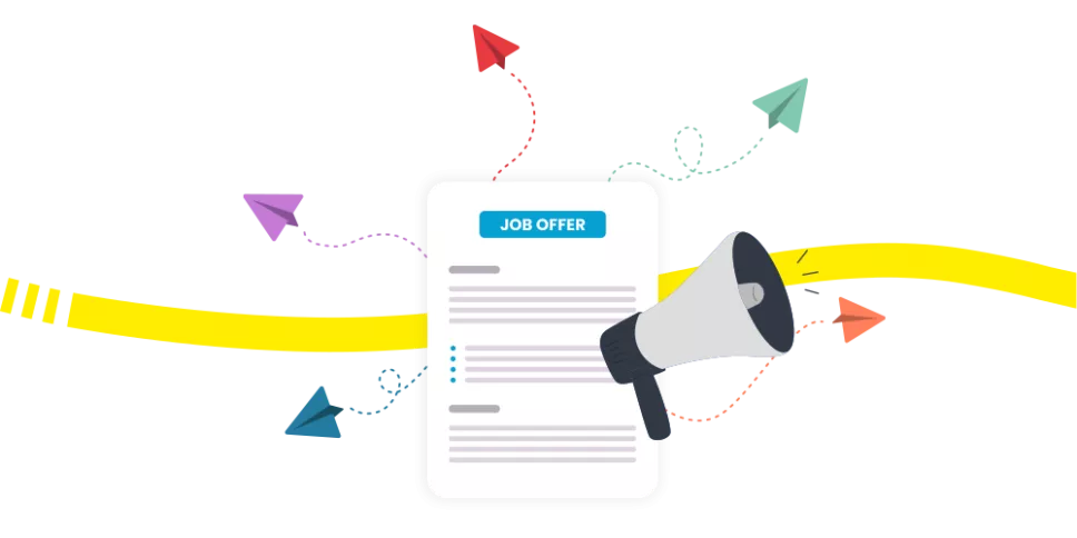 Illustration d'un logiciel ATS Kelio diffusant une offre d'emploi pour attirer des candidats qualifiés.