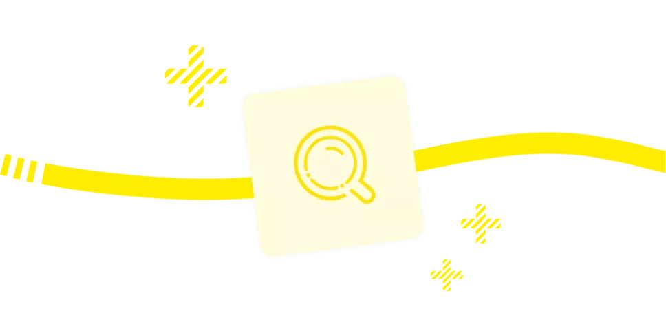 Magnifying glass illustration: auditing and assessing a company’s access control needs.