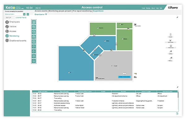 Kelio’s software for streamlining access management across all your sites.