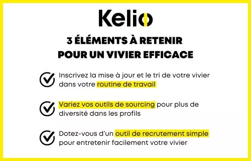 3 elements pour un vivier efficace