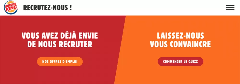 Exemple de la campagne inversée de Burger King Exemple de la campagne inversée de Burger King