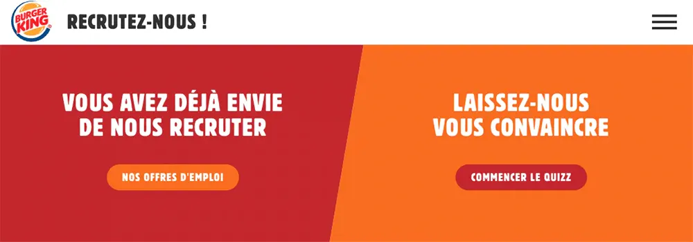 Exemple de la campagne inversée de Burger King 
