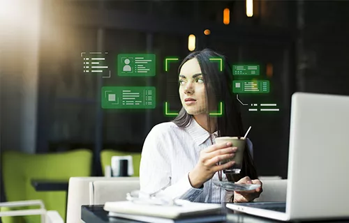 Illustration de l'IA qui aide une RH