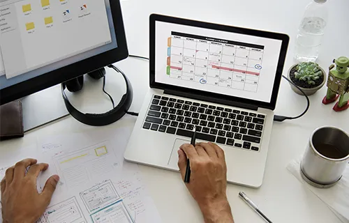 Illustration d'un planning RH