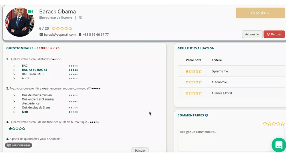 Créer une grille d'entretien