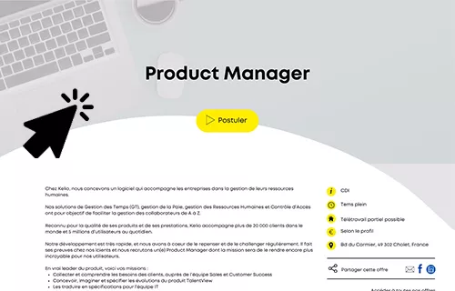 Rédiger annonce recrutement attractive product manager