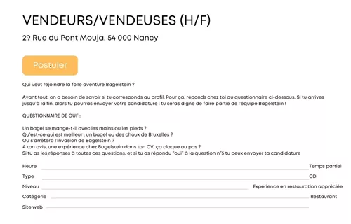 Rédiger annonce recrutement attractive vendeur