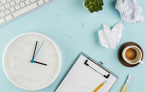 Illustration du temps de travail 