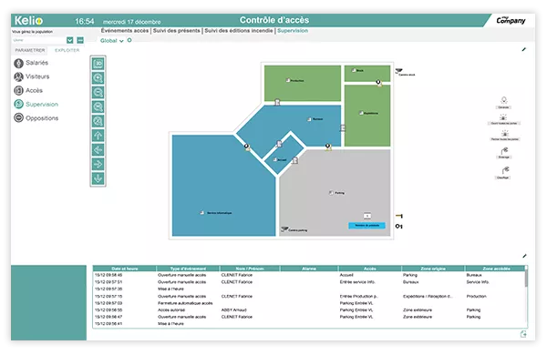Logiciel Kelio pour Centralisez la gestion d’accès sur l’ensemble de votre parc immobilier
