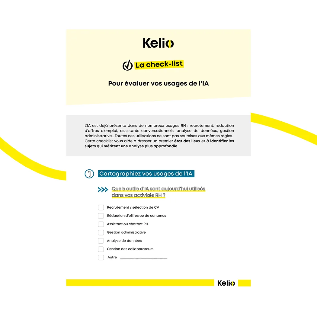 Check-list pour faire le point sur vos usages de l’IA dans votre entreprise