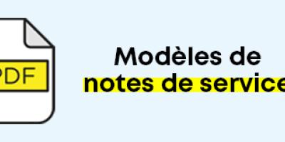 Modèles de notes de service